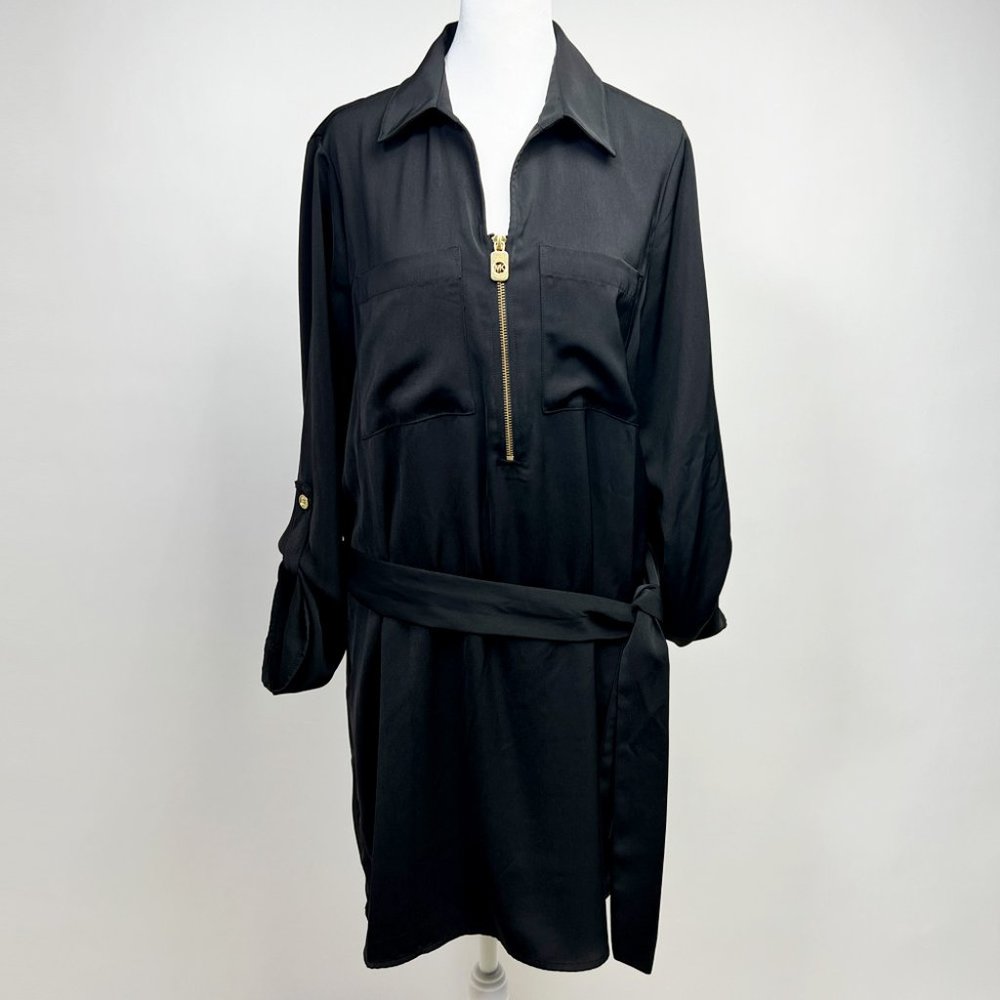 Gently Used Michael Kors Black Casual Dress | Size M | Timeless Elegance